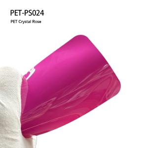 Quality PET-PS024 PET Crystal Rose Gloss Car Wrap Film Abrasion Resistant wholesale