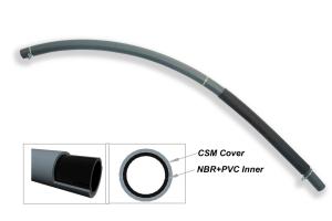 Quality Gasoline Delivery Rubber Fuel Hose With Rubber Sleeve Cover And Metal Clamps wholesale