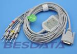 10 Leads ECG EKG Cable IEC Needle / Clip / Banana Electrode Compatible BJ-901D