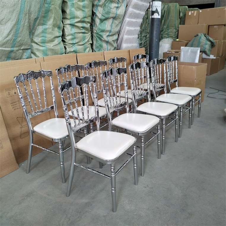 Luxury Metal Wedding Party Chair For Events Durable Napoleon Decor