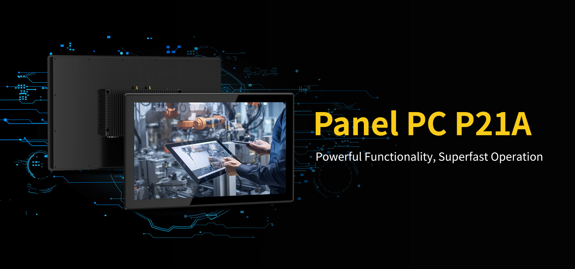 128GB ROM ONERugged P21A 21.5'' Industrial Fanless Wall-Mounted Touch Panel PC Tablet