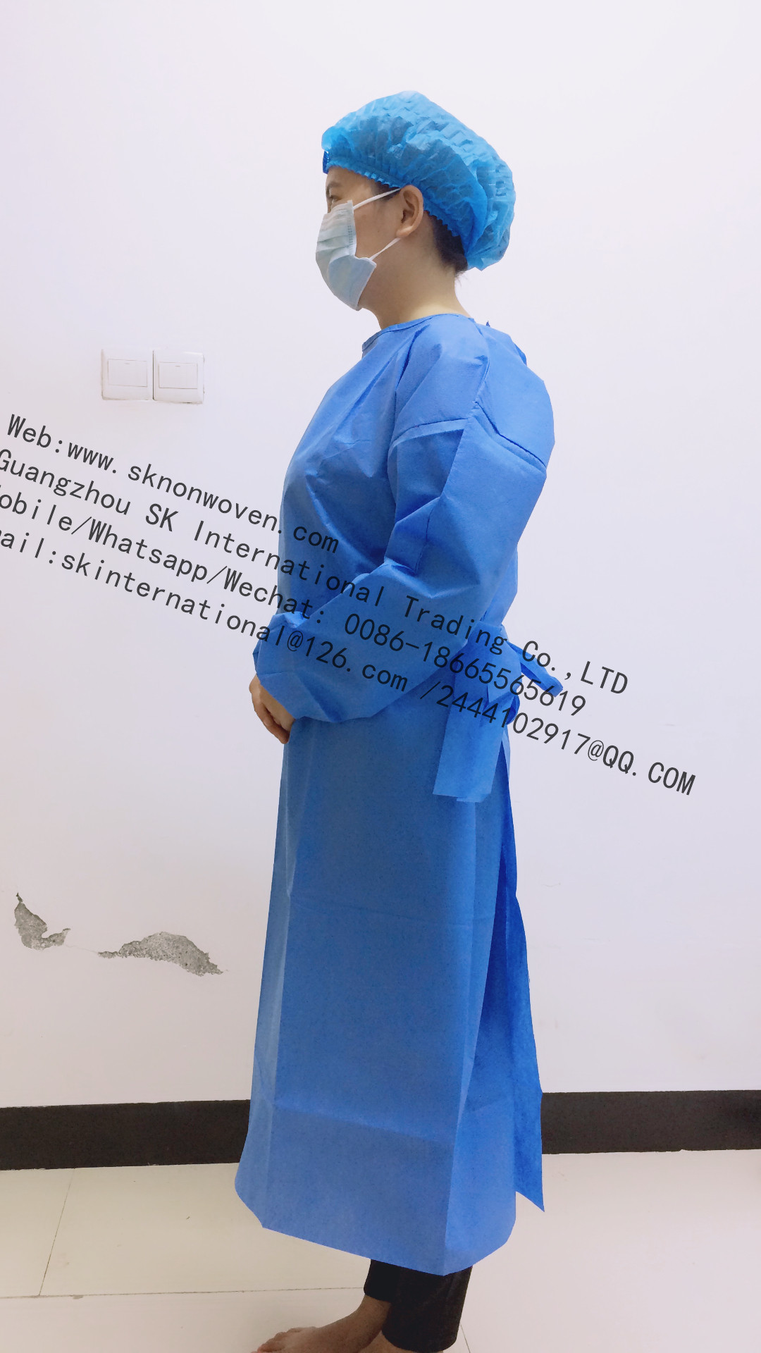 Medical clothing hospital disposable sterile nonwoven surgical gown