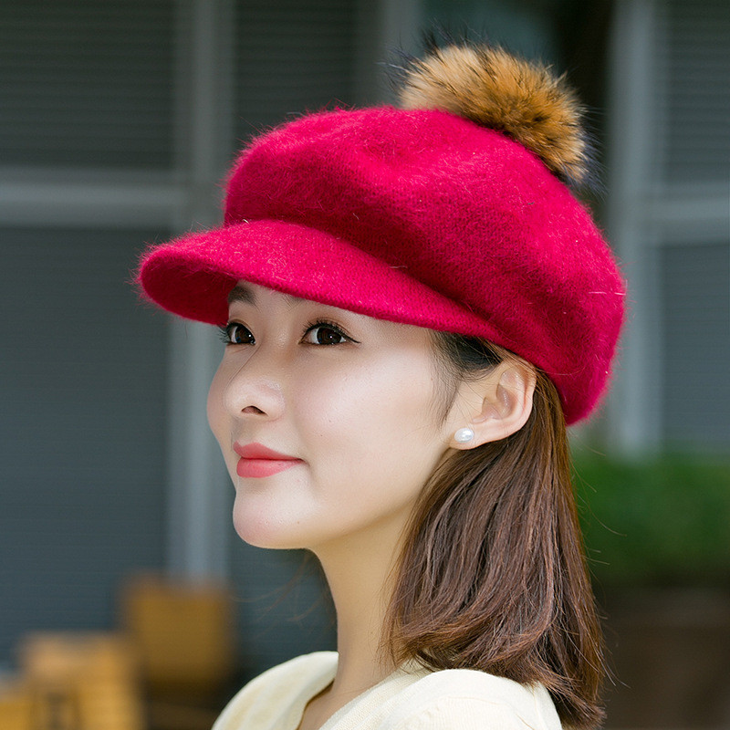 Stock hats knitted winter ladies hats with assorted hats for ladies