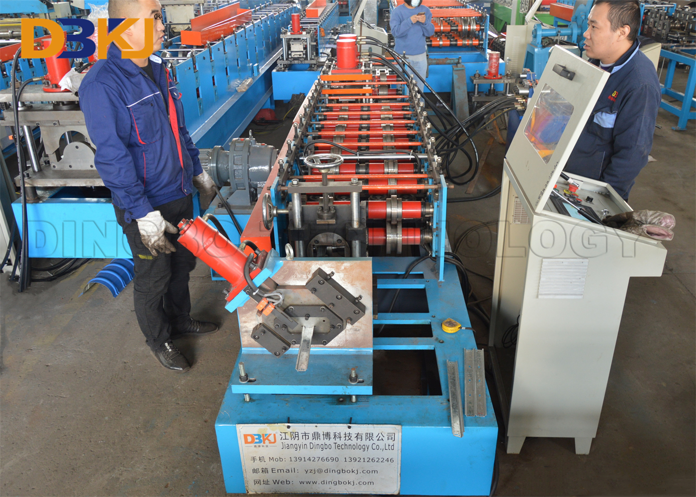 Automatic Stud And Track Roll Forming Machine Light Gauge Dinrail Channel Framing