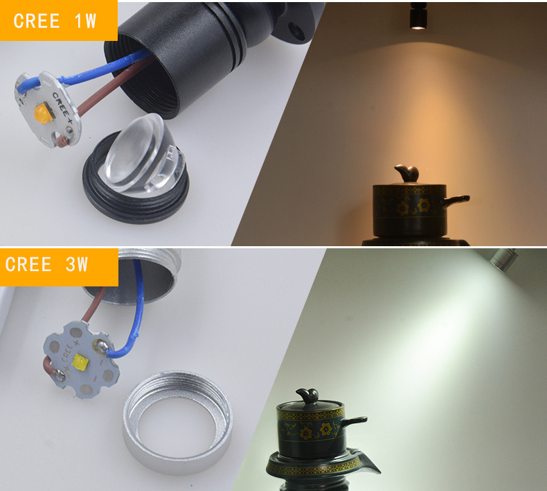 Modern IP65 Waterproof Mini LED Spotlights For Cabinet Wine Lighting 3000K/4000K/6000K