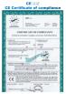 Changzhou Manhang Medical Technology Co., Ltd. Certifications