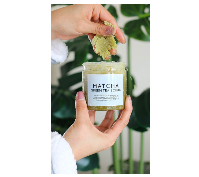 Green Tea Personal Care Toiletries Deep Cleansing Whitening Organic Matcha Face Body Scrub