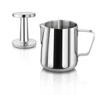 Stainless Steel Milk Frothing Jug Sharp Spout Pull Flower LFGB