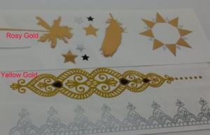 Quality Rosy gold, yellow gold metallic tattoo wholesale
