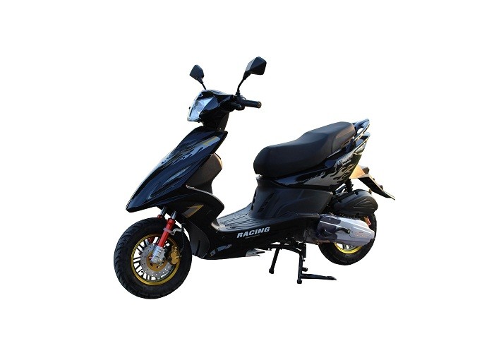 gas motor scooter 50cc 125cc 150cc GY6 engine 139QMB 152QMI 157QMJ front disc rear drum alloy wheel black plastic body