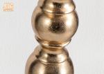 Classic Gold Leafed Fiberglass Pedestal Plant Stand Round Wedding Decor Items