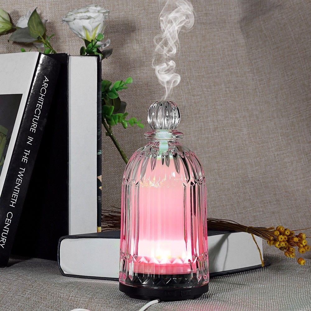 HOMEFISH OEM Dropshipping Multicolored 120ml Glass Humidifier Essential Oil Diffuseur Scent Diffuser Machine