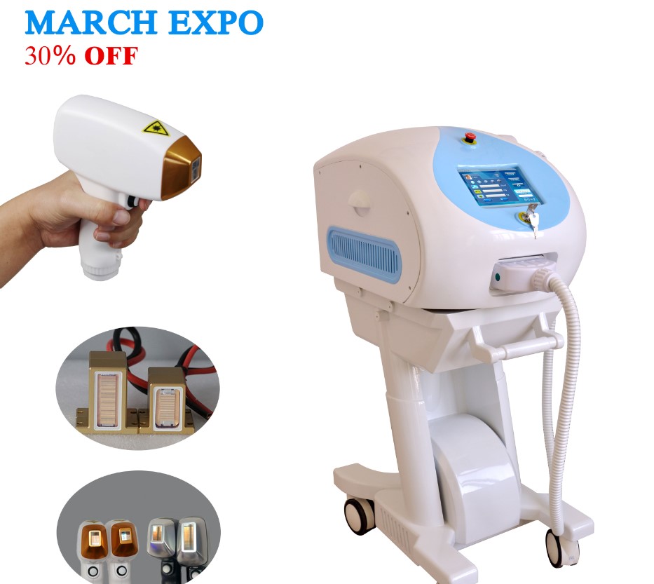 KM300d Weifang KM 1000w 1200w 3 Wavelengths Diode Laser 755/808/1064nm with USB Update