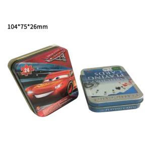 Quality FSC 54pcs Playing Cards Tea Tin Cans Packaging Container Customized wholesale