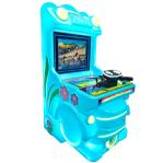 Dreamland colorful bus children game machine coin operated plastic motorcycle