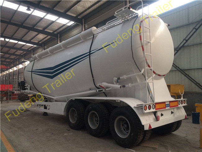 30tons to 80tons bulk cement tanker trailer for carrying bulk cement , coal ash