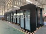 Meat Seafood Display Fridge Glass Door Upright Freezer Showcase