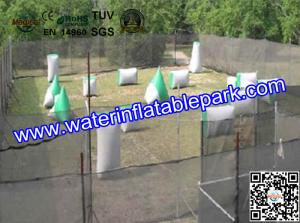 Quality Custom Logo Inflatable Paintball Bunker Waterproof 0.6mm PVC Tarpaulin wholesale