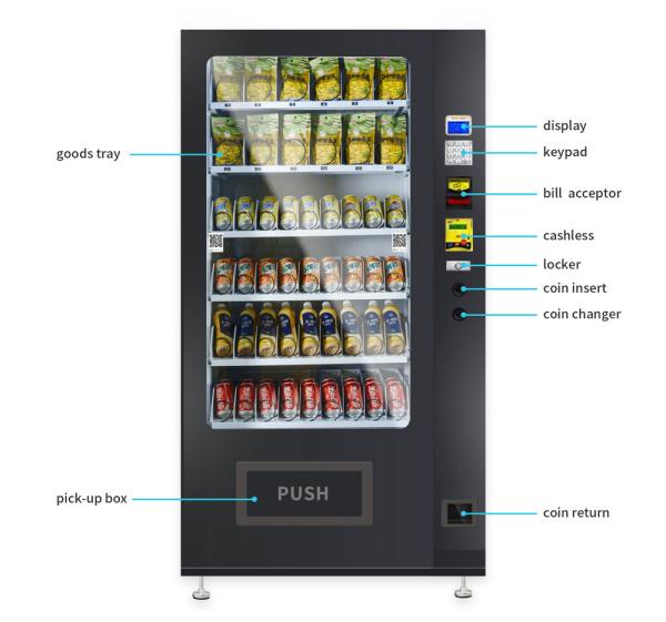 Hot Selling Micron Intelligent Vending Machine 24 Hours Self-Service Snack Drink