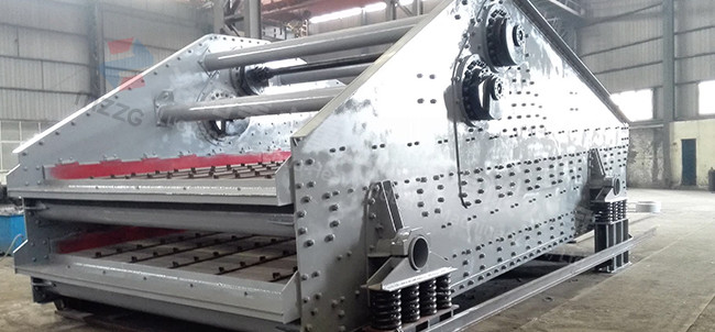 Wet Sand Dewatering Screen , Aggregate Screening Equipment Linear Type