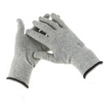 Grey Carbon Fibre 40D Silver Conductive Gloves