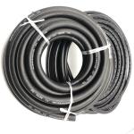 Black Flexible Fuel Resistant Hose Polyester Fiber Braid Diesel Transfer 300psi