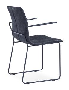 Quality Relax Armrest Painted PU High Back Dining Chair wholesale