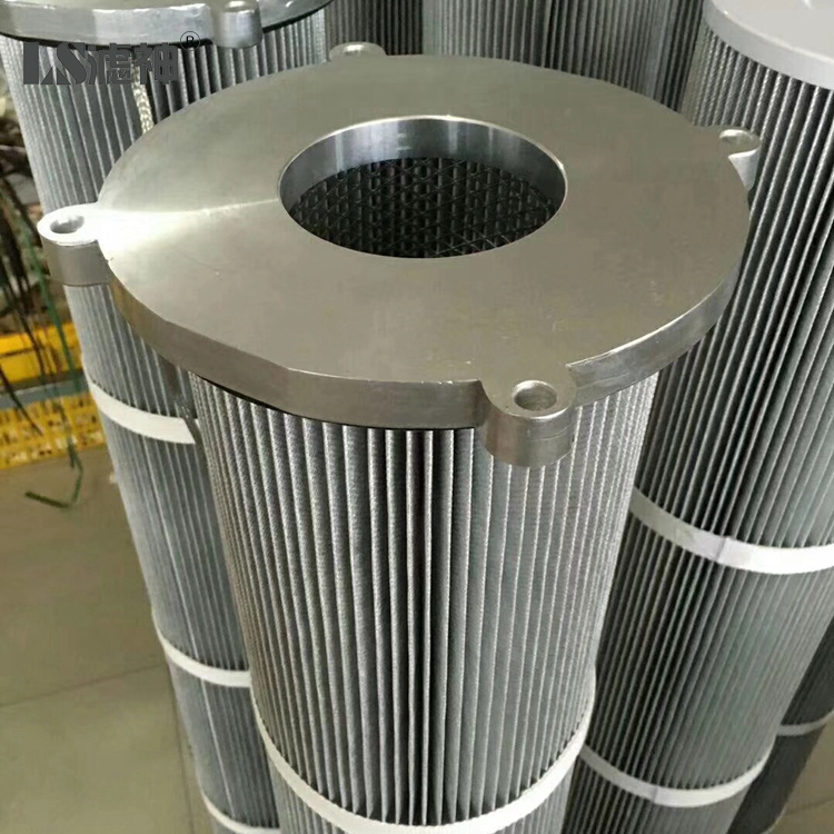 Quick Dismantling Anti Static Air Filter Oil Removing Dust Collector Cartridge