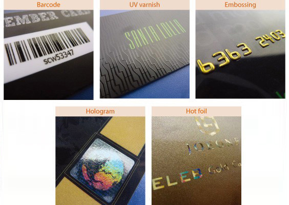 Transparent Clear PVC Plastic Business Name Cards With Personalized Company Logo
