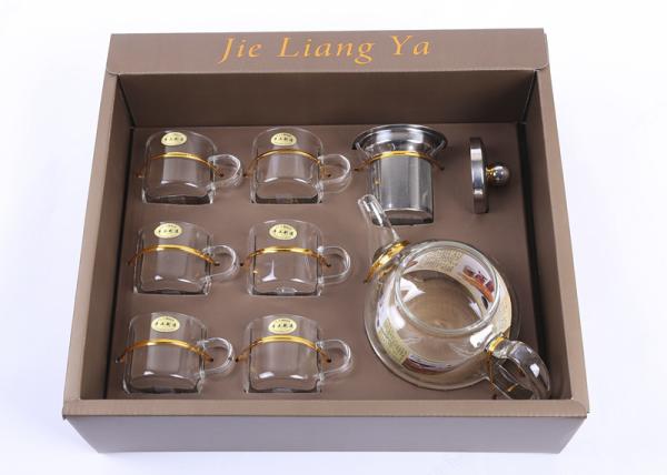 Professional Loose Tea Gift Sets Borosilicate Glass Tea Infuser Teapot 500ML