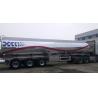 Buy cheap Aluminum 42000L Oil Tank Trailer , Diesel Fuel Tank Trailer With Two Compartment from wholesalers