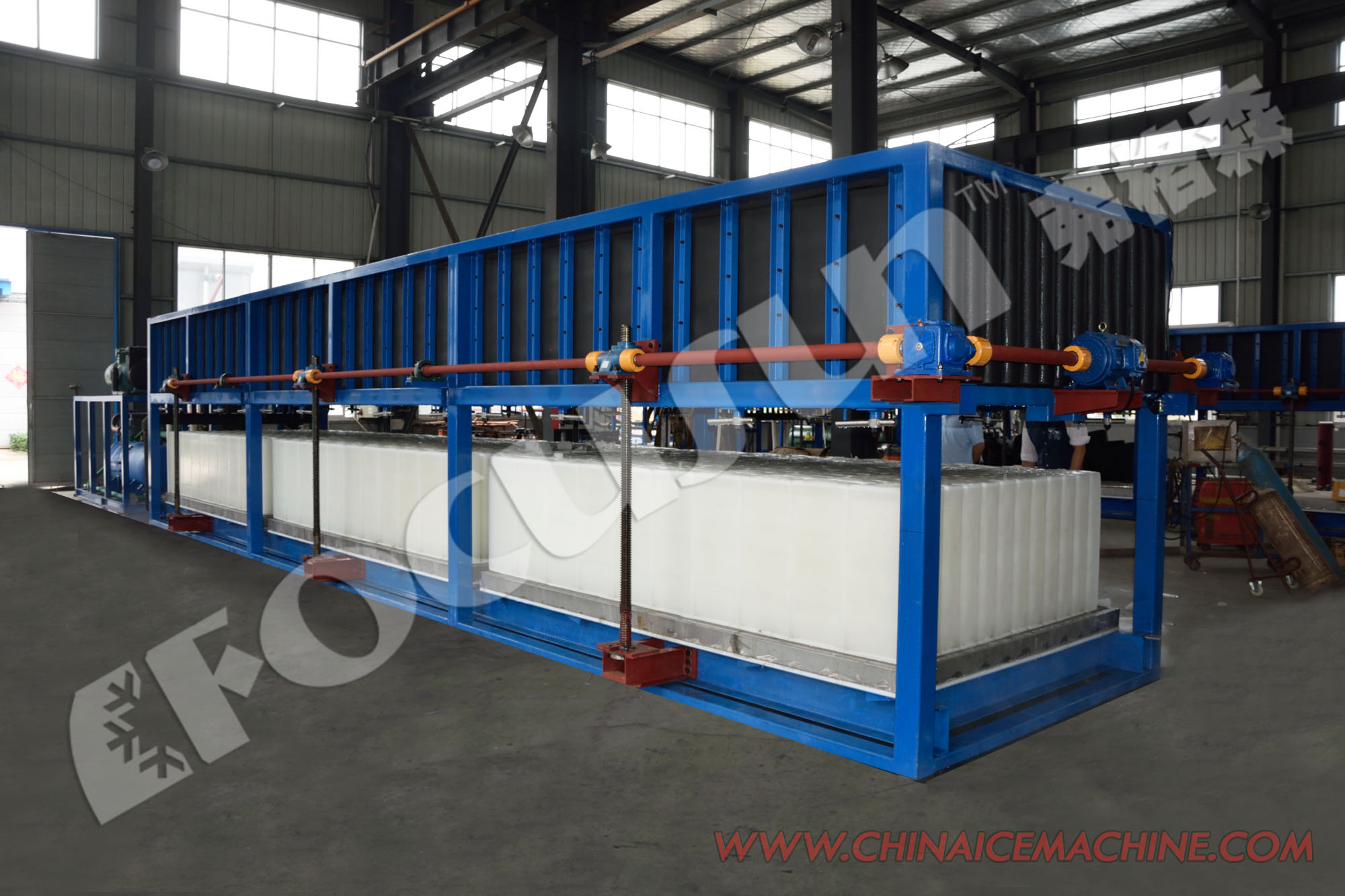 30 Tonnes Daily Capacity Ice Block Machine Bitzer Compressor and Automatic Operation