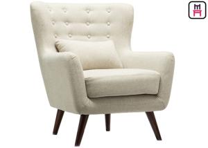 Quality Nordic Style Cozy Armrest Single Sofa Chair Comfortable Wood Leg For Home / Office wholesale
