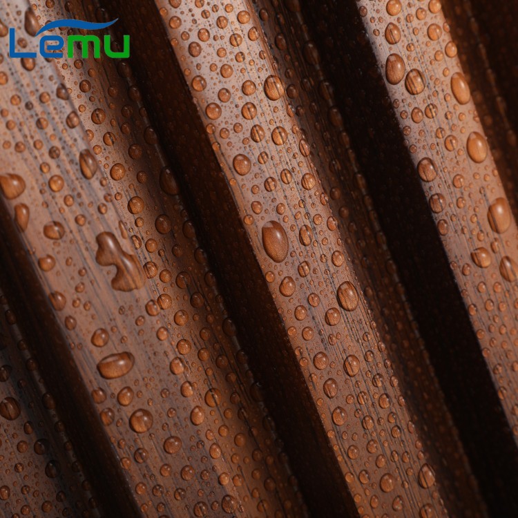 Modern WPC Laminated Fluted Flat Wall Solid Panel for Indoor Interior Decoration Fence