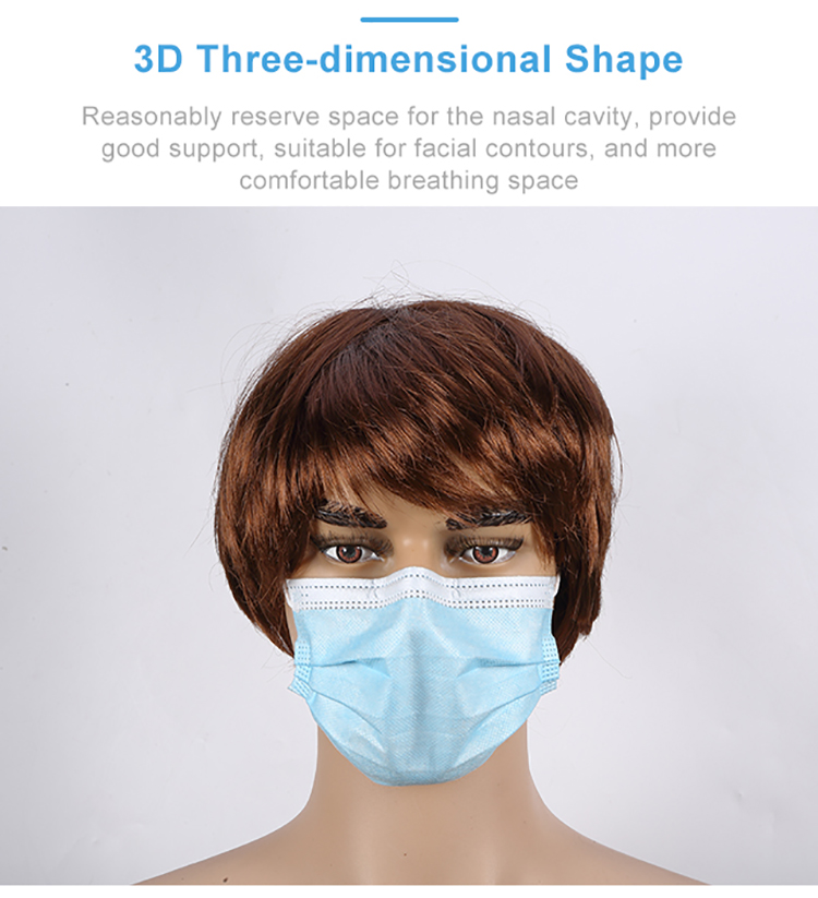 In Stock China Facemask 3 Ply Earloop Masque Doctor Disposable Medical Face Mask