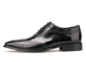 Quality Men Brogue Leather Formal Shoes , Pointed Toe Men Dress Shoes for Wedding wholesale