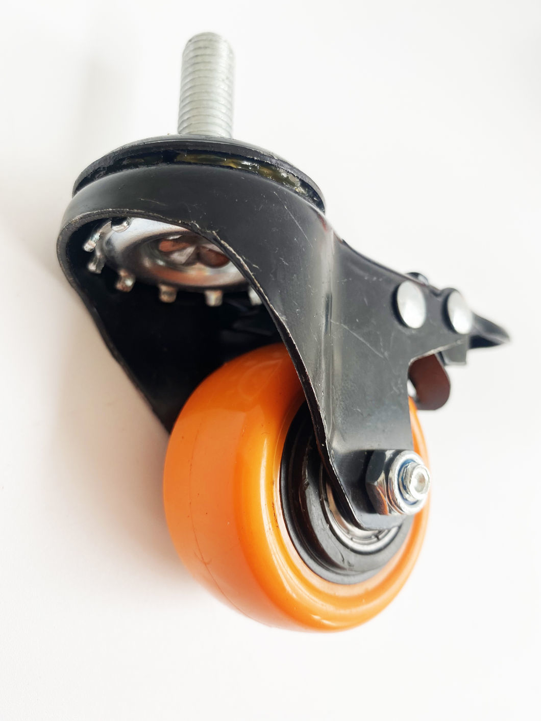 Orange PVC or PU 1.5inch 2inch 2.5inch 3inch Plastic Furniture Casters
