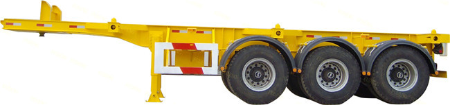 FUWA Axle Steel 40ft Chassis Container Trailer Mechanical Suspension