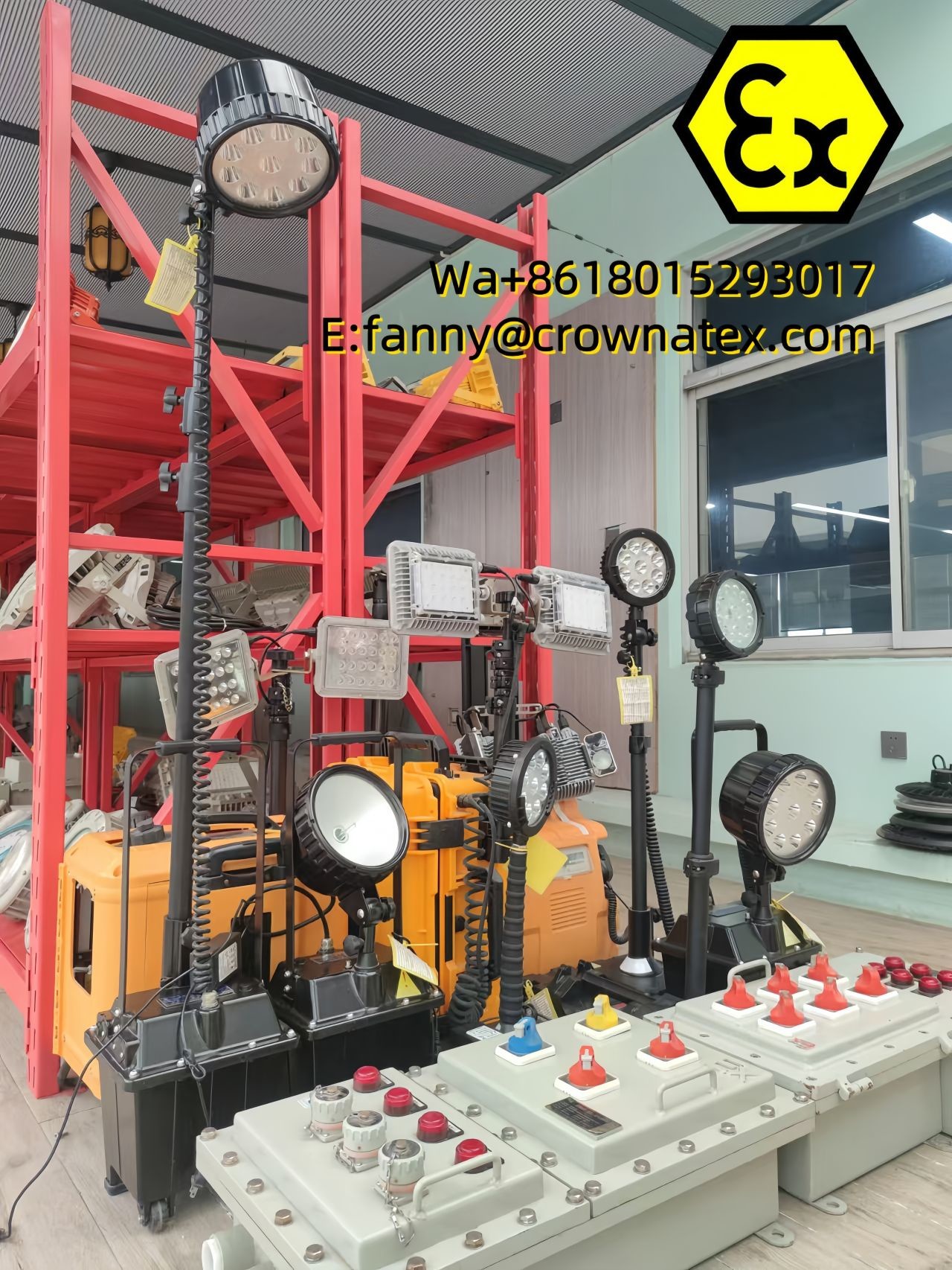 240/380V ATEX Explosion Proof Portable LED Lighting Rechargeable Battery 20000mAh For Oil Gas Marine Industrial Hazardous Zone 1 Division 1 Offshore