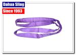 Red Striped Heavy Lifting Slings , Construction Lifting Straps For Pulling