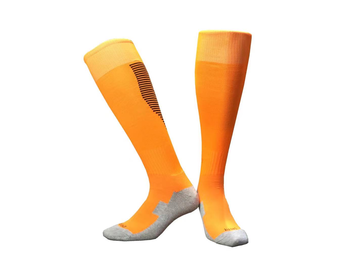 stylish unisex colorful sock proof wear-resistant compression sports running soccer training stockings knee-high football socks