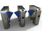 Full Automatic Half Height Turnstile , Stainless Steel 316 Gate Barrier System
