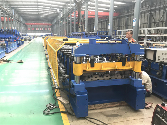 Metal Deck Roll Former PLC and Converter with protective cover