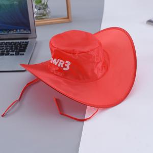 Quality Collapsible Cowboy Hat Foldable Nylon Bucket Hats Summer Promotional Item wholesale