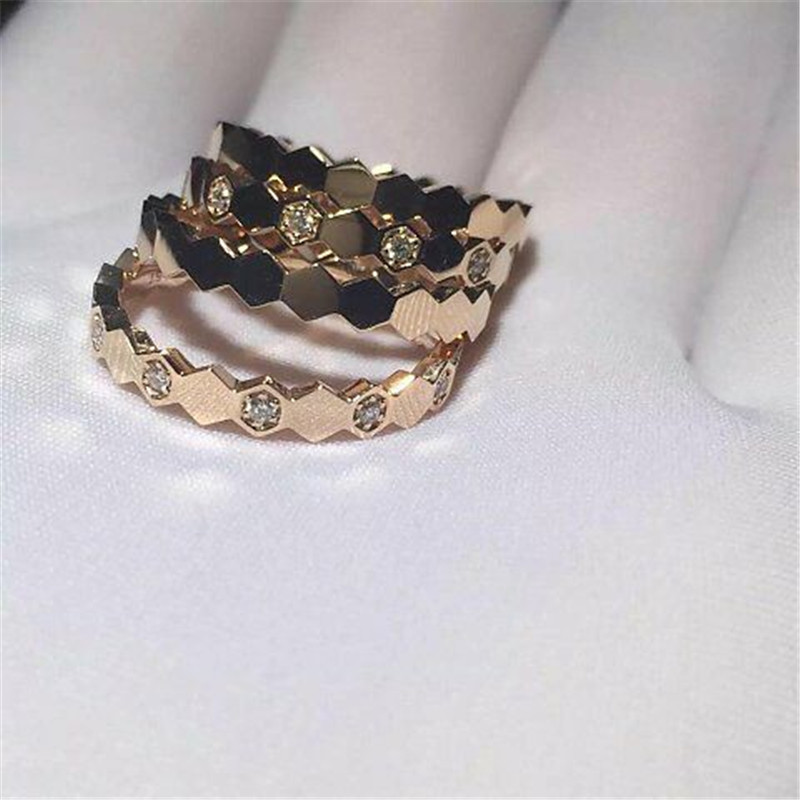 Luxury jewelry factory high-quality low price Cmdiamond ring 18k white gold yellow gold rose gold diamond ring