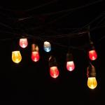 Christmas Copper Multi Color LED RGB Xmas Rubber String Fairy Light