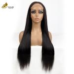 Vendors Wholesale 6*6 Frontal Lace Virgin Human Hair Natural Black Straight Wigs