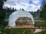 850gsm PVC Coated Glamping Dome Tent Strong Winds Resistance