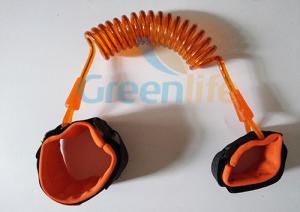 Quality New Fashion Economical Baby Toddler Anti Lost Leash Safety Velcro Wrist Link Hot Orange Color wholesale