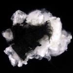 Non Siliconized Low Melt Polyester Staple Fiber 4D×51mm Black Color